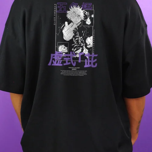 Camiseta Satoru Gojo Purple PRETO - Unissex
